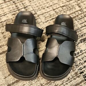 Wild Tribe Black Sandals